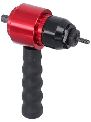 SWLECA Adaptador de tuerca de remache para taladro inalámbrico eléctrico, kit de pistola de remache que ahorra mano de obra con 5 mandriles métricos (M3 M4 M5 M6 M8), kit surtido de 100 tuercas de
