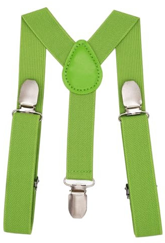 NestNook Kids Hosenträger Y-förmige Kinder-Hosenträger für Jungen und Mädchen (Avocado)