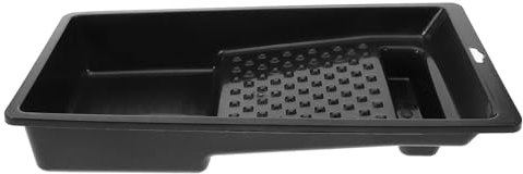 KONTONTY Plastic Paint Brush Tray and Paint Rollers Plate 4-inch Suitable for and