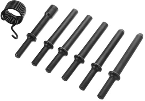 TOPPERFUN 1 Set Air Hammer Drift Set Pin Punch Set Pin Punch Rivet Set Set Heavy Duty Pneumatic Riveting Hammer Tool Kit 7pcs