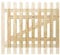 Premier Garden Supplies Made-To-Measure Wooden Picket Pale Pedestrian Garden Gate Heights between 3ft (91cm) to 4ft (120cm) by Widths between 4.5ft (121cm) to 4.5ft (135cm)