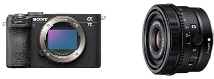Sony Alpha 7C II | Spiegellose Vollformatkamera mit SEL24F28G (kompakt, 33 MP, Echtzeit-Autofokus, 10 BPS, 4K Video, neigbarer LCD-Touchscreen) Schwarz