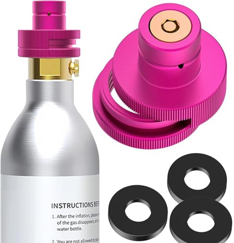 Euakee Split CO2 Quick Adapter, Quick Connect Adapter für Soda Sparkling Water Maker, Anschluss der Original CO2-Zylinder mit TR21-4 Außengewinde, Universal kompatibel mit T/A/D Soda Maker
