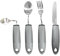 Set de Cubiertos Parkinson para Personas Mayores – Acero Inoxidable 430, Antideslizantes, Ajustables, Ergonómicos Lavables en Lavavajillas, Cubiertos para Temblores, Artritis