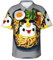 axzttupy Camisa hawaiana de manga corta con estampado de ramen y fideos de huevera, para hombres grandes y altos, para vacaciones en la playa, Negro, 3XL