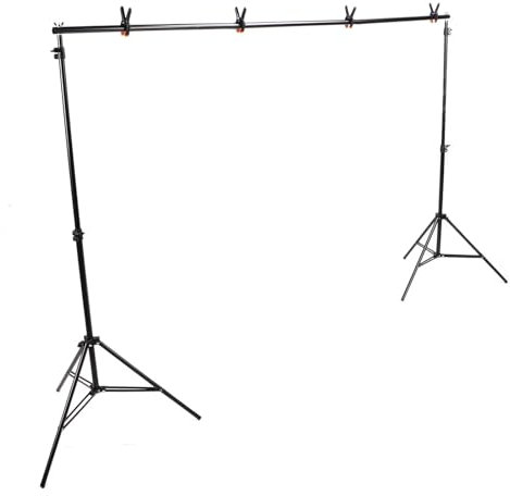 Akozon Photo Backdrop Stand Kit Aluminum Alloy Support System for Photography Studio Newborn Baby Pet Pictures