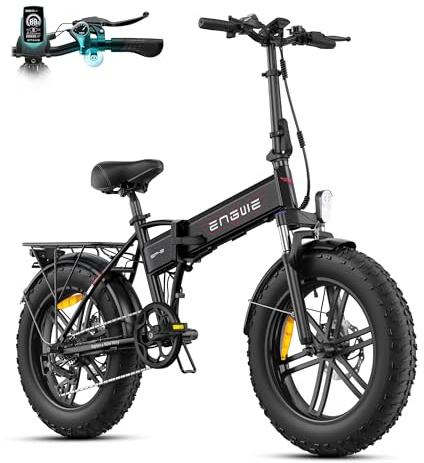ENGWE EP-2 BOOST Bicicletta Elettrica Pieghevole | Con Sensore di Coppia, 20 x 4.0 Pneumatici Grassi, 48V 13Ah Batteria Fino a 100KM, Display a LCD