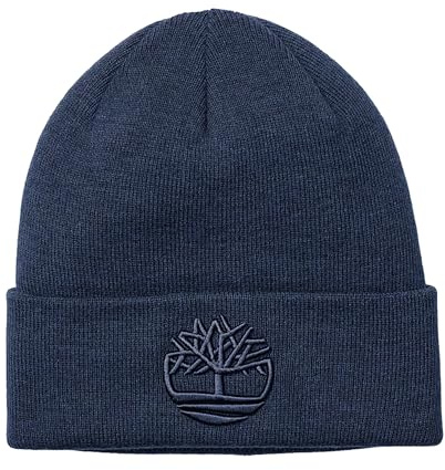 Timberland 3D Embroidery Beanie Navy Color Peacoat, Size One Size 451 - Peacoat One Size