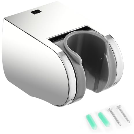 Haiba Wall Mount Shower Bracket for Handheld Shower Head, Meet Any Space Bathroom, Chrome Plated