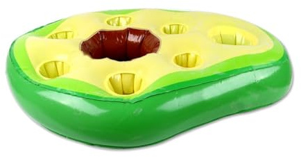 Wlinfetity Porte-boisson flottant pour piscine avec plusieurs emplacements, cabane gonflable en PVC, accessoire de bar pour jacuzzi et avocat de plage