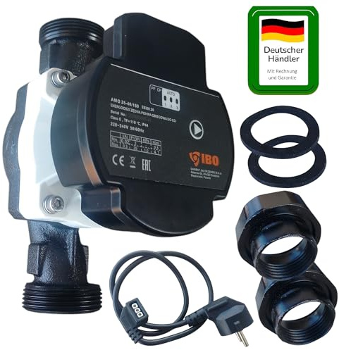PAG Turbo GmbH® - Hocheffiziene Heizungspumpe Umwälzpumpe AMG 25-40/180, 15-60/130, 25-60/130, 25-60/180, 25-80/180, 32-80/180 mit PWM Signal (AMG 25-40/180)