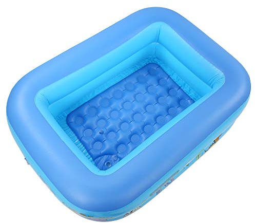 Smandy Tapis de Jeu Extérieur en PVC Gonflable pour Enfants, Piscine 47,2 X 35,4 X 14,2 Pouces, Baignoire de Jeu d'eau épaisse pour Jardin, Pelouse, Patio, bébé, Tout-Petit, d'éclaboussure 'été