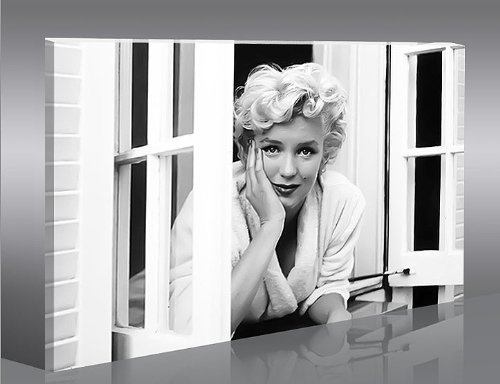 islandburner Bild Bilder auf Leinwand Marilyn Monroe V9-1 XXL Poster Leinwandbild Wandbild Dekoartikel Wohnzimmer Marke