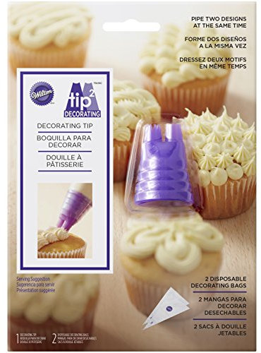 Wilton Tip2 Duo Piping Tip Set, Multicoloured, 3.2 x 12.7 x 17.86 cm