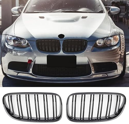 GCP PASST FÜR 3ER E92 E93 10-13 SPORT KÜHLERGRILL DOPPELSTEG GRILL GLANZ SCHWARZ
