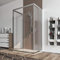 Box doccia cabina 3 tre lati 70x90x70 cm porta scorrevole vetro anticalcare trasparente 6mm. Palma