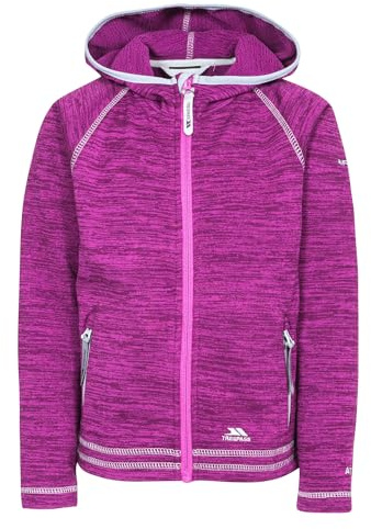 Trespass Mädchen Fleecejacke Goodness mit Kapuze (152) (Violett meliert)
