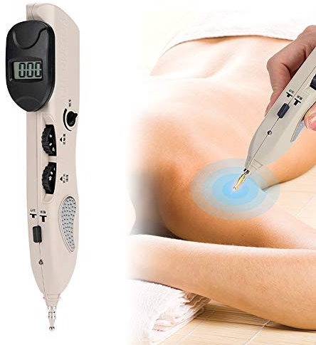 Pluma de acupuntura para aliviar el Dolor, Pluma de acupuntura electrónica Digital con 3 sondas de Masaje Point Energy Health Care Tool Set