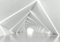 wandmotiv24 Fototapete 3D Effekt Geometrischer Tunnel, XL 350 x 245 cm - 7 Teile, Wanddeko, Wandbild, Wandtapete, Abstrakt Weiß M5918