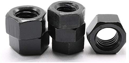 Schwarze Klasse 8, hochfeste Mutter, Sechskantmutter-M52-1 Stk. Schwarz
