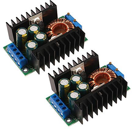 Dealikee 2 Pack XL4016 Step Down Buck Converter 9A DC-DC 5-40V to 1.2-35V High Power Efficiency Step Down Converter Power Supply