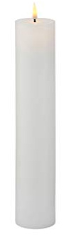 Sirius LED Kerze Sille wiederaufladbar 5 x 25 cm weiss