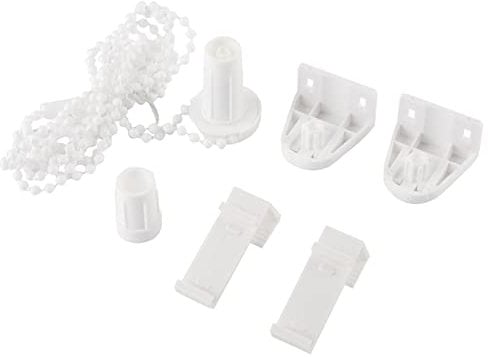 Jenngaoo 17mm Rollo Fittings Teile - DIY Rollo Jalousie Fitting Repair Kit mit Fenster Rollo Rollscheiben Kettenrolle Perle für die Reparatur von Vorhängen