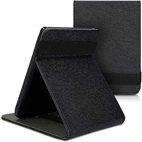 Vivlio Etui avec Support Main pour Vivlio Touch Lux 4 Lux 5 HD Plus - Noir - Coque Housse liseuse pour Vivlio Touch Lux 4 Touch Lux 5 Touch HD Plus