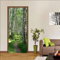 NXCNTD Stickers Porte Poster Paysage de bouleau de forêt 3D Papier Peint Porte Trompe l'oeil pour Salon Chambre Décoration De La Maison Stickers Muraux Imperméable Stickers Amovibles 77x200cm