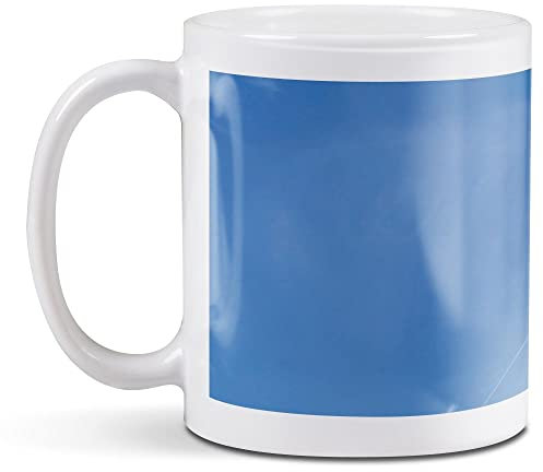 1 x 11oz (284ml) White Ceramic Mug Cup - Flying Red Kite Blue Sky Summer Design for Coffee Tea Drinks Kitchen Birthday Office Fun #15985