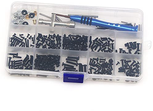 DollaTek RC Schrauben Kit Box Tool Schwingenbolzen Reparatur Schrauben Box für weili 1/14 144001 RC Auto