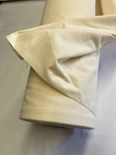 creadetex Tissu Toile a Patron 100% Coton Naturel 150 GR Couture Largeur 150 cm au Metre
