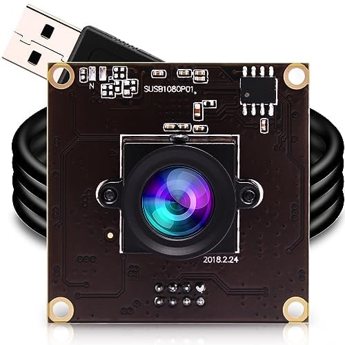 G USB 3.0 Kamera High Speed 50 fps Webcam-Modul, Full HD 1080P Webkamera, Weitwinkel 3.6 mm Objektiv IMX291 Webkamera, 0.01 Lux Low Illumination, Mac, Raspberry Pi