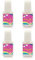 4 Pcs Glitzer Tattoo Kleber, 8ml Glitter Glue Pinselflasche,Hautkleber für Glitzertattoos,Körperkleber und Hautkleber für Glitzertattoos, für Halloween, Karneval, Motto-Party, Kostüm-Events (32ml)