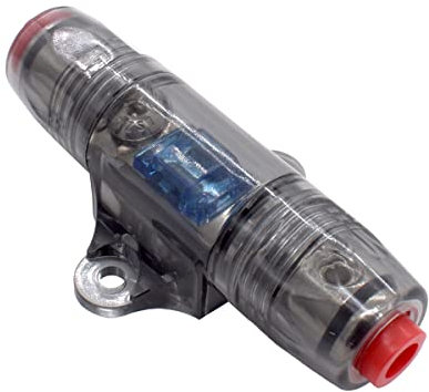 maxxcount MX-AFS15 Inline Mini ANL Sicherungshalter mit 60A Sicherung für 10mm² - 25mm² Kabel (4GA-8GA) passend für alle KFZ, Camper, Wohnmobil, Van und Boote