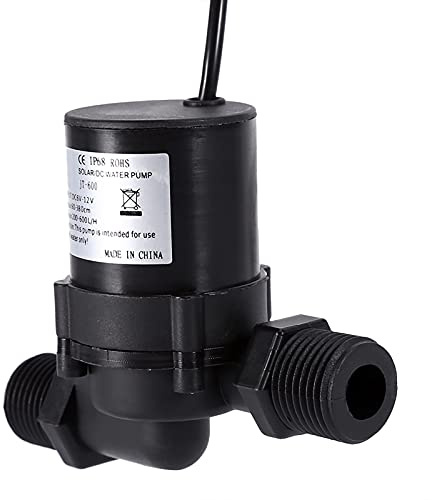 Syrisora ​​DC 12V Pompa di Circolazione dell'Acqua Solare Pompa dell'Acqua del Motore Senza Spazzole 600L / H Spina Impermeabile IP68