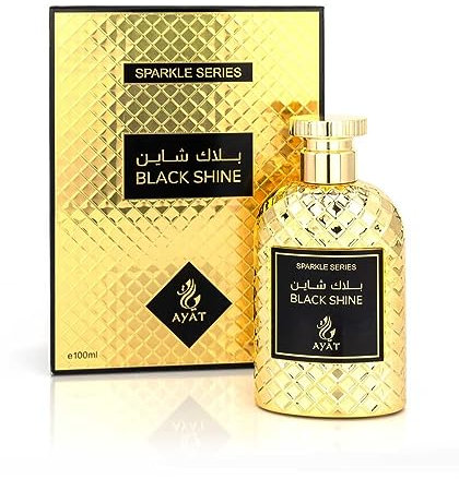 AYAT PERFUMES Eau de Parfum Sparkle Serie 100 ml arabischer Duft für Männer und Frauen – ein sinnlicher orientalischer Duft, entworfen und hergestellt in Dubai – Black Shine