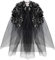 W WIDMANN MILANO Party Fashion - fascia con rose e velo, Dia de los Muertos, Giorno dei Morti, sposa scheletrica