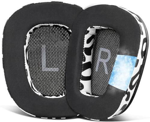 SOULWIT Kühlgel Ersatzpolster Ersatz Ohrpolster für Logitech G35 G930 G933 G933S G935 G633 G633S G635 G533 G430 G431 G432 G433 Gaming Headset, Ohrpolster für G332 G230 G231 G233 Kopfhörer