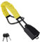 Steering Wheel Lock with 3 Keys,Seat Belt Lock High Visibility Car Lock Cut Resistance Anti-Theft Device Universal Steering Wheel to Seat Belt Lock for Cars SUV Van Golf Cart Truck