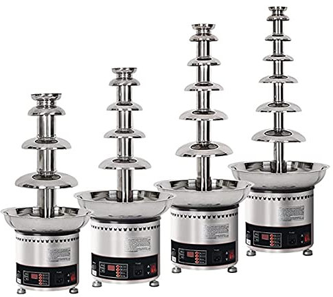 AINITAIFENG Commercial Electric Chocolate Fountain Fondue Waterfall Machine/Automatic Chocolate Melter Warmer Heater for Party Wedding Birthday Christmas,6 Tiers