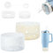 CHRI 5 piezas de protección de la base de la taza y protección contra fugas para Stanley Cup, accesorios de silicona brillante para Stanley Cup Logo personalizado