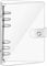 A5 Transparent PVC Binder,6 Ring Weich Notizbuch Binder mit Druckknopfverschluss Nachfüllbares Notizbuch Runder Ringbuch für DIY Notebook Fotoalbum und Scrapbooking