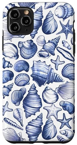 Coastal Beach Summer Ocean Seashell Blue Aesthetic Case for iPhone 11 Pro Max