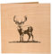 Original Holzgrusskarte – Geburtstagskarte Jäger, Jägerin, Förster - Hirsch – einzigartige Grußkarte, Glückwunschkarte Jäger, Gratulation, Geschenkideen für Jäger