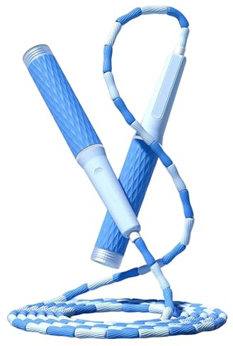 Cuerda de saltar de longitud ajustable que se enreda, libera cuentas segmentadas, cuerda de saltar para fitness, para niños, hombres y mujeres