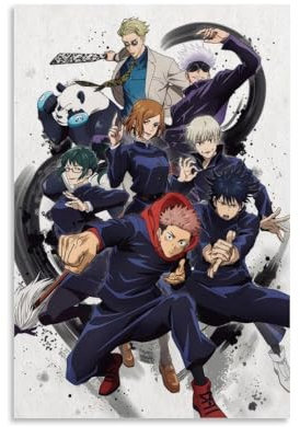 Gangguii Classic Japanese Anime Jjk Poster Music Posters for Room Aesthetic Canvas Wall Art Bedroom Decor12x18inch(30x45cm)