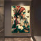 CHAOJIART Afrikanische Frau mit Schmetterling, Leinwandkunst, Poster und Drucke, modernes, farbenfrohes Mädchengemälde an der Wand, Kunstbilder, Heimdekoration, 50 x 70 cm, rahmenlos