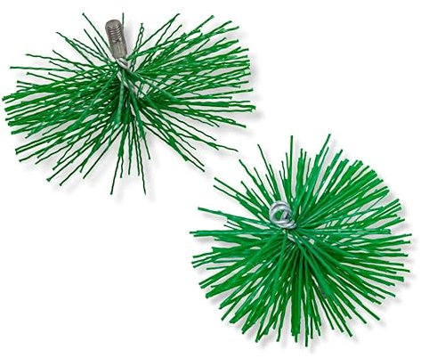 ABAZO Schornsteinbesen Aus Kunststoff Kaminbesen Plewa Keramik Edelstahl Rohr Rußbesen Kaminbürste Edelstahlkamin Kaminreiniger (200mm)