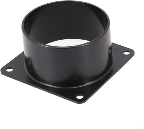 Zilimontt Kanalverbinderflansch, 75–120 mm ABS-Wandflanschverbinder, Flanschverbinder für verbesserte Luftkanalleistung, für Lüftungsrohr, Luftkanalanschluss (75 mm)